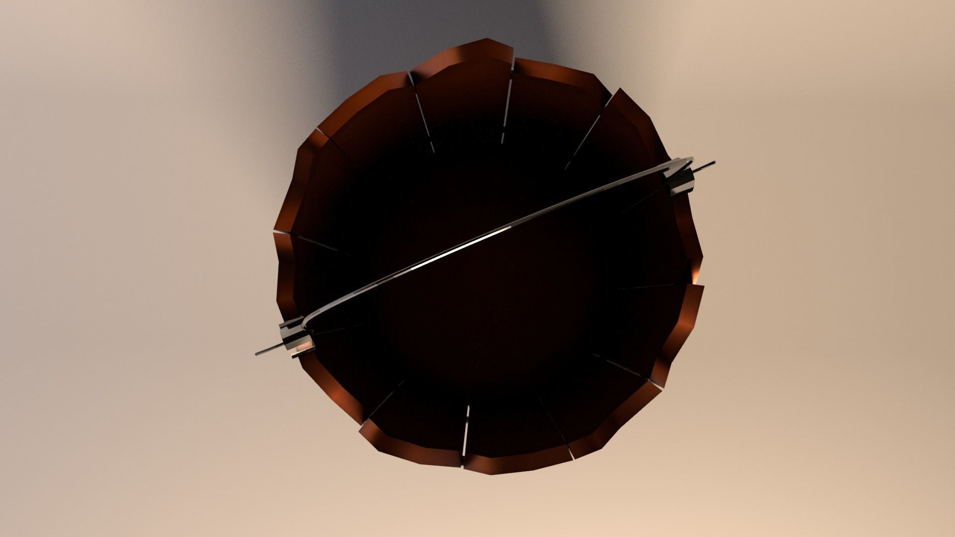 Simple Wooden Bucket 3D model_4