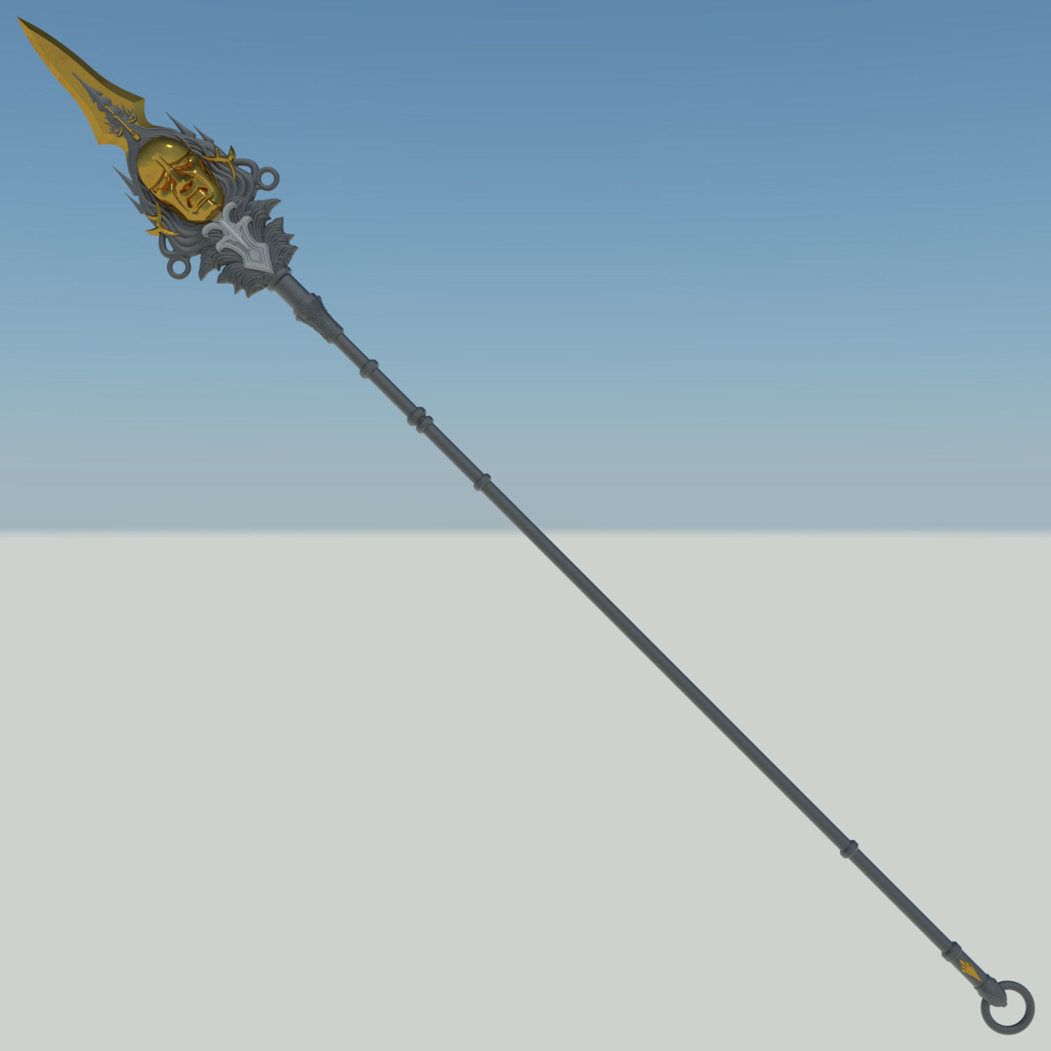 Nier Automata 2B Cruel Arrogance Virtuous Dignity Spear 3D print model