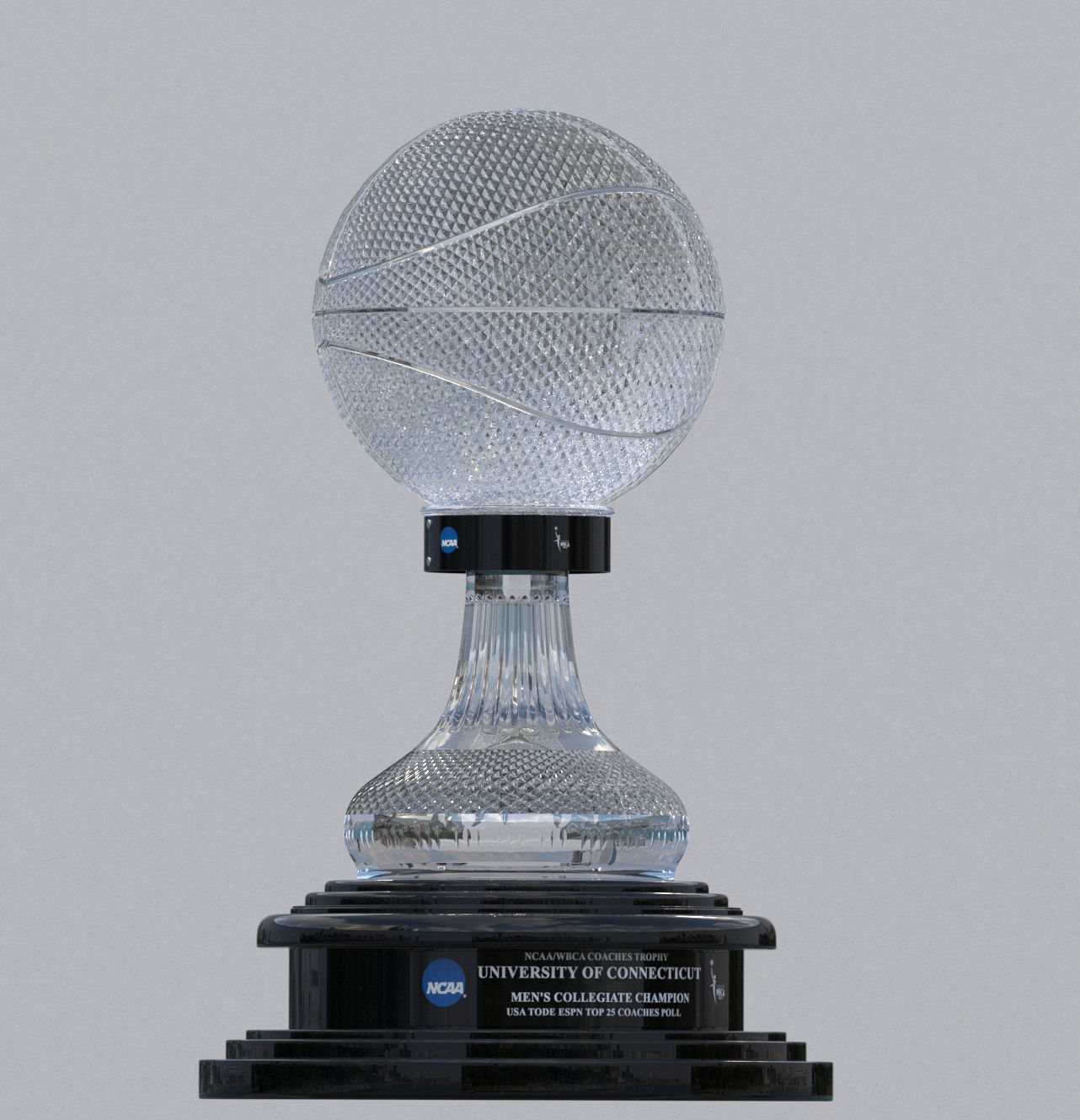 NABC NCAA National Basketball Championship Trophy 3D model_1