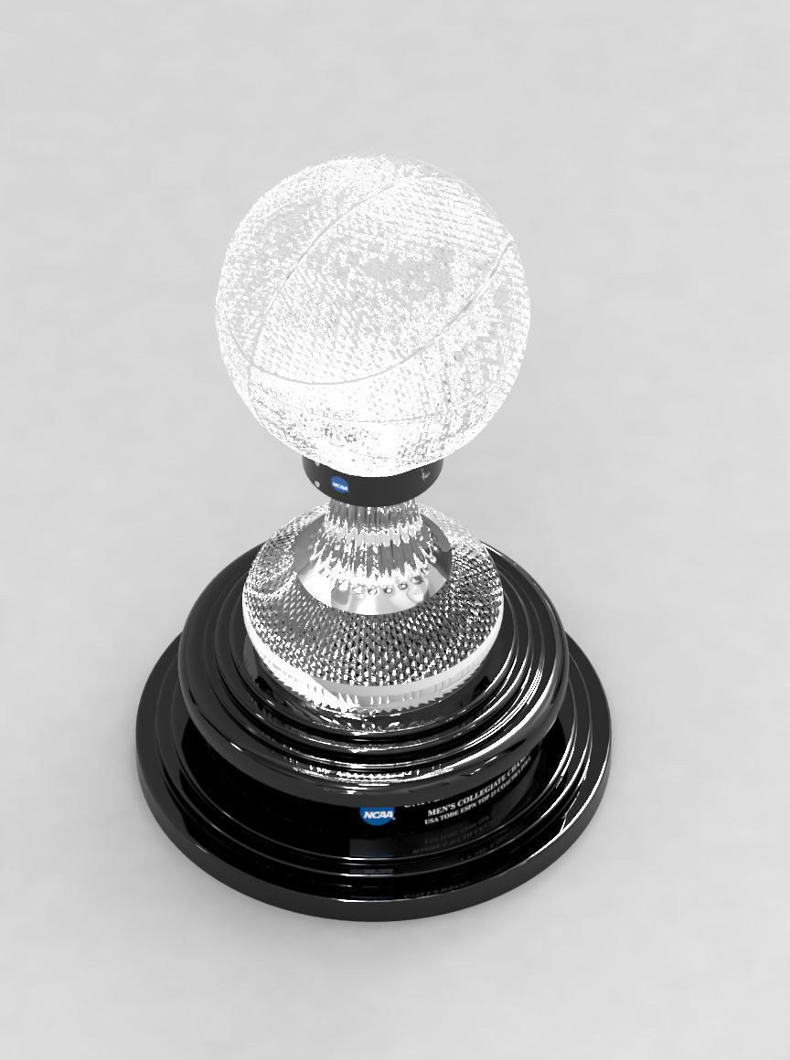 NABC NCAA National Basketball Championship Trophy 3D model_5