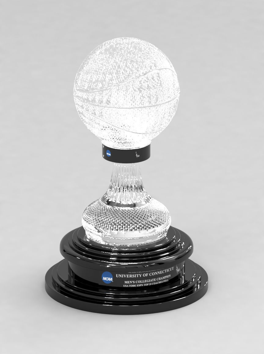 NABC NCAA National Basketball Championship Trophy 3D model_2