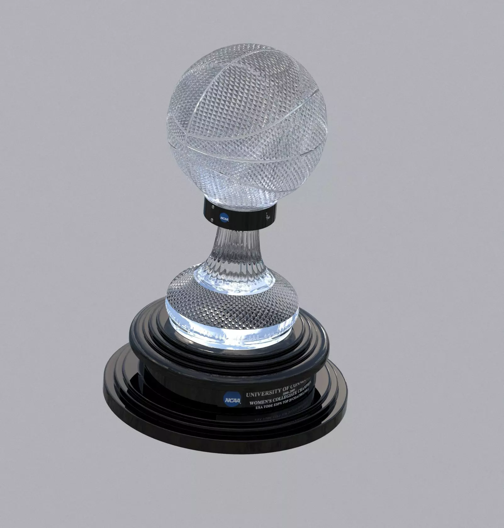 NABC NCAA National Basketball Championship Trophy 3D model_0
