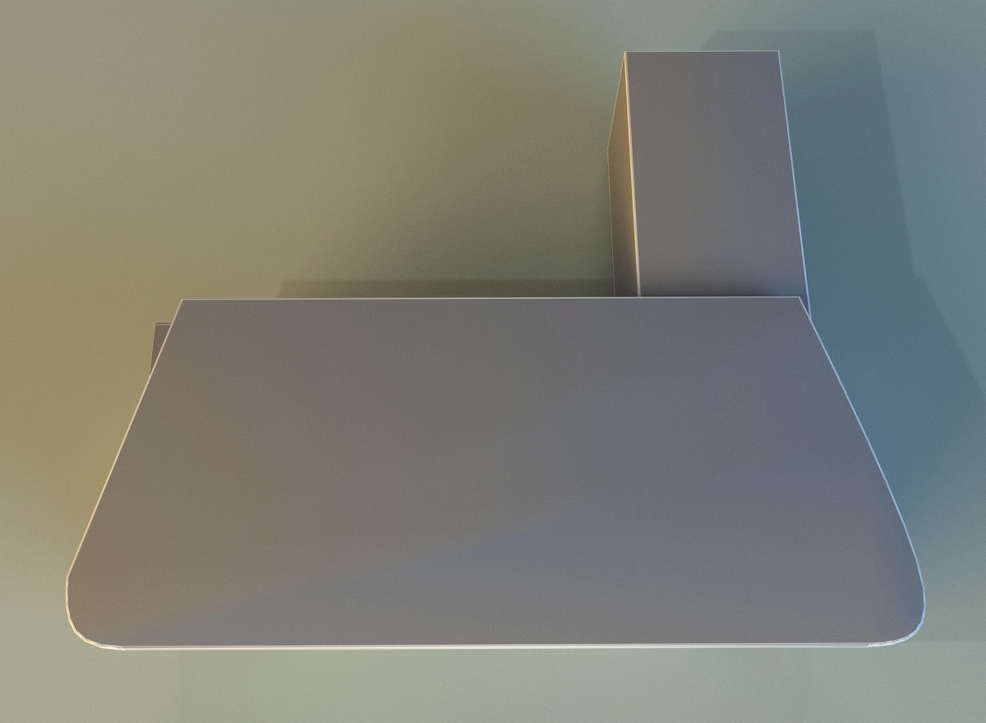 Computer table big 3D model_13