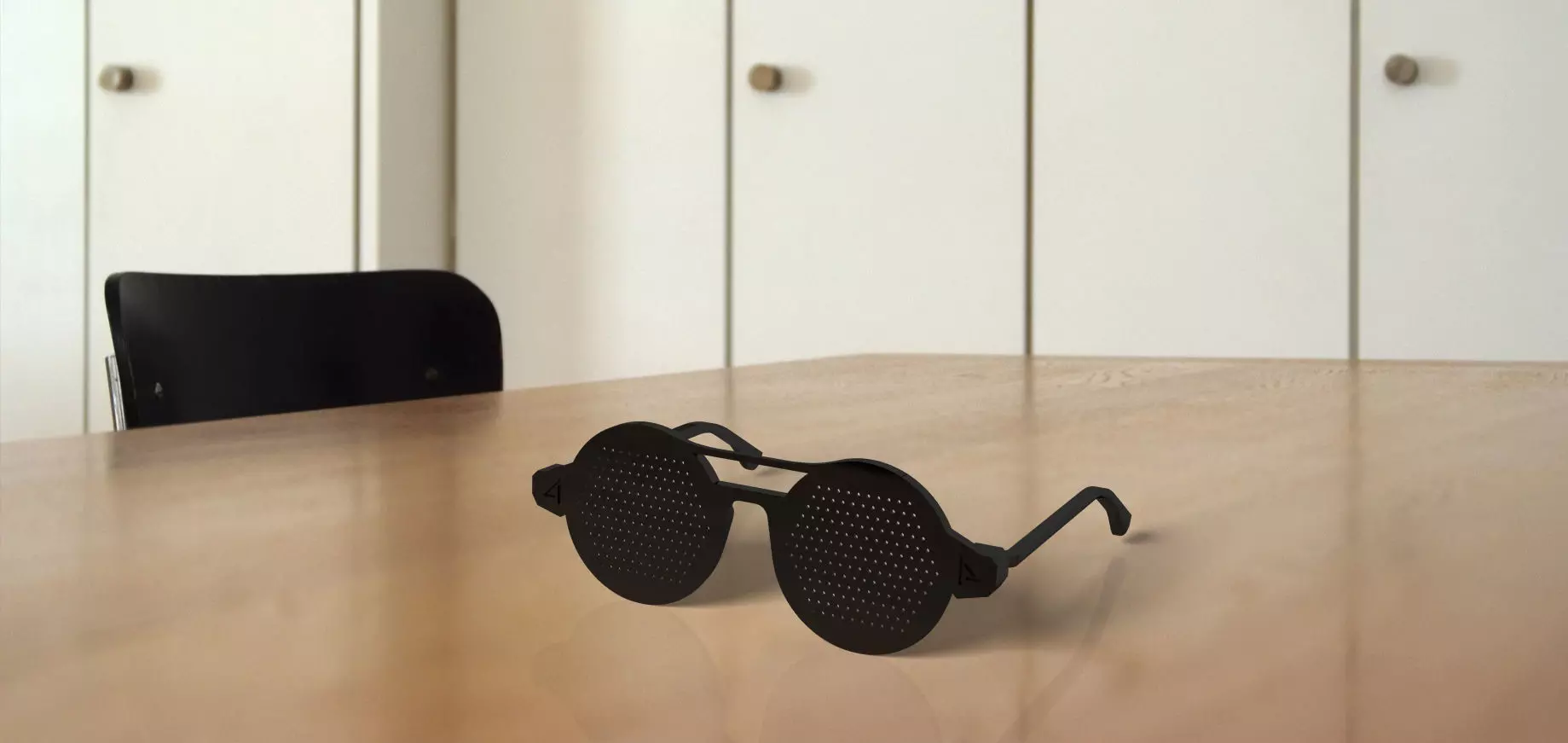 Pinhole glasses Free 3D print model_0