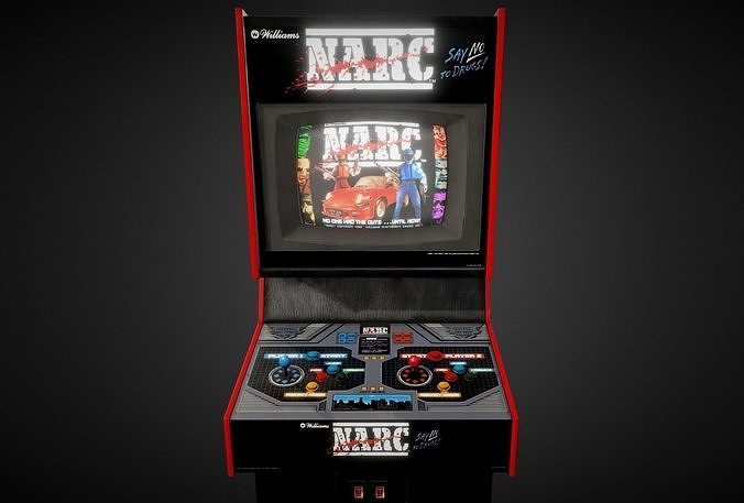 Narc Arcade Machine Low-poly 3D model