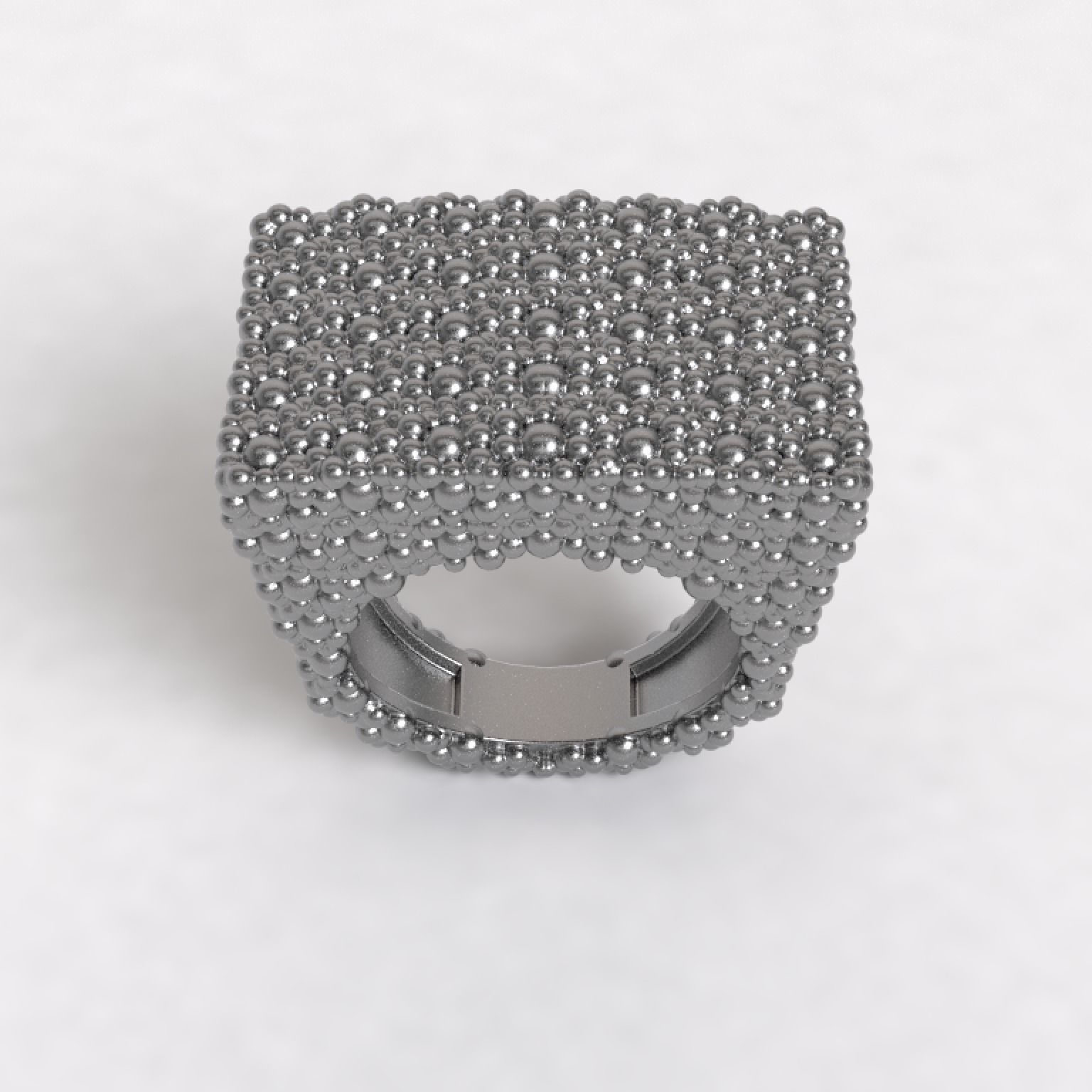 Anillo tipo Rectangulo Ring 3D model_2