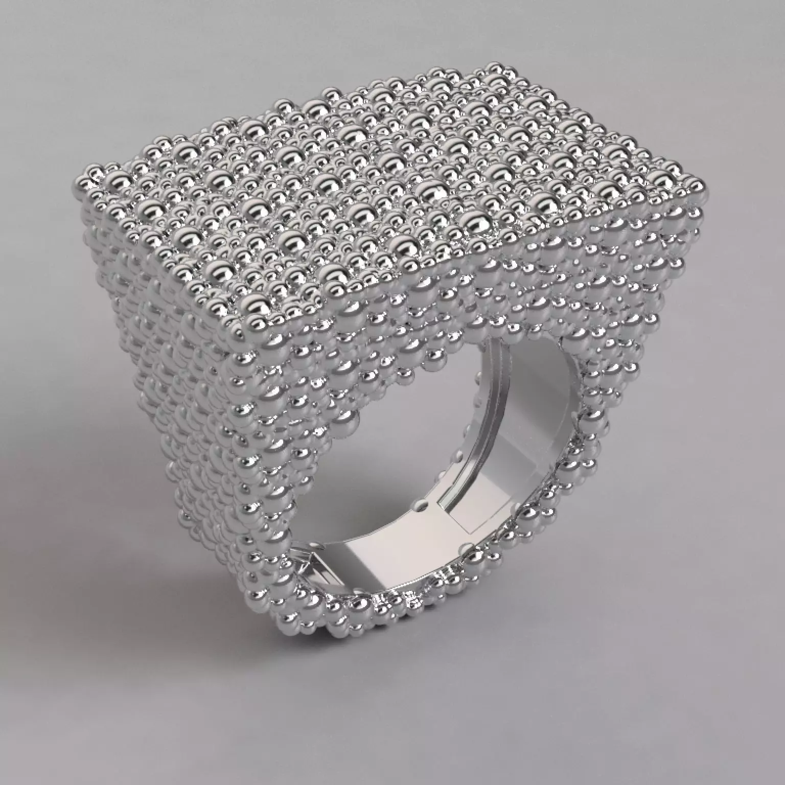 Anillo tipo Rectangulo Ring 3D model_0