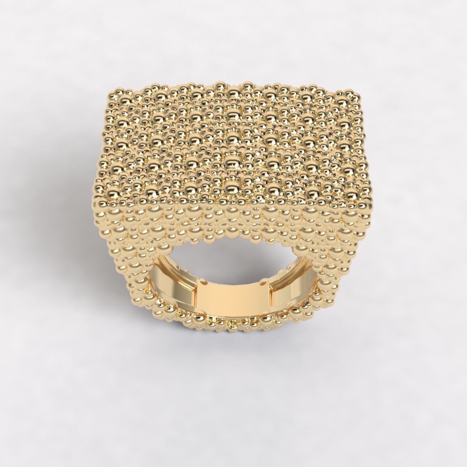 Anillo tipo Rectangulo Ring 3D model_1
