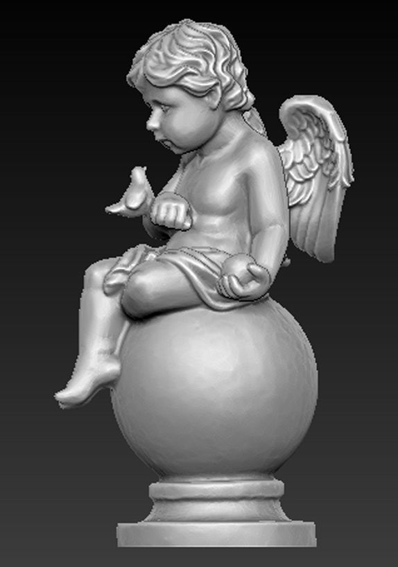Angel Boy 2 3D Model 3D print model_2
