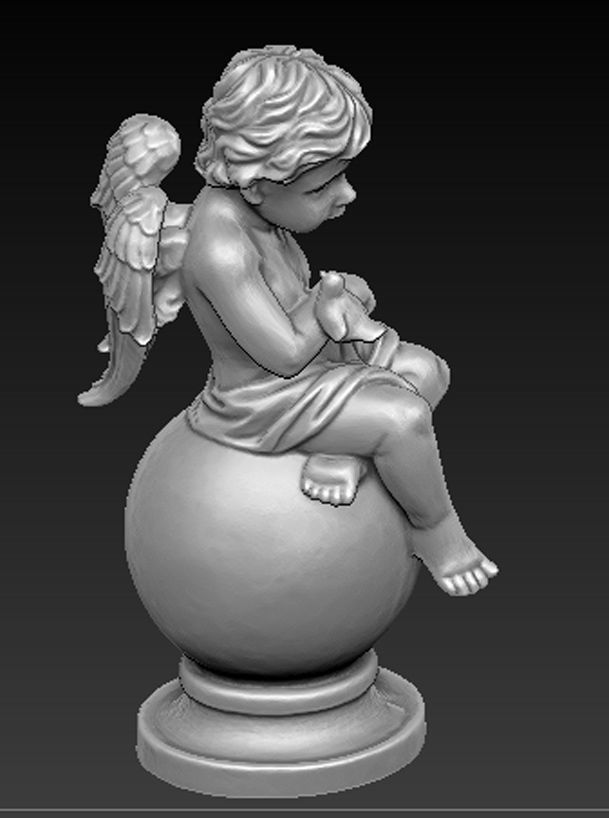 Angel Boy 2 3D Model 3D print model_4