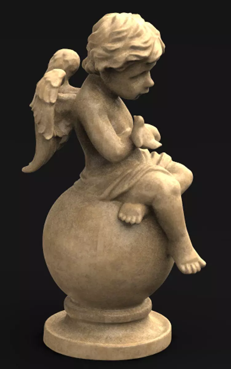 Angel Boy 2 3D Model 3D print model_0