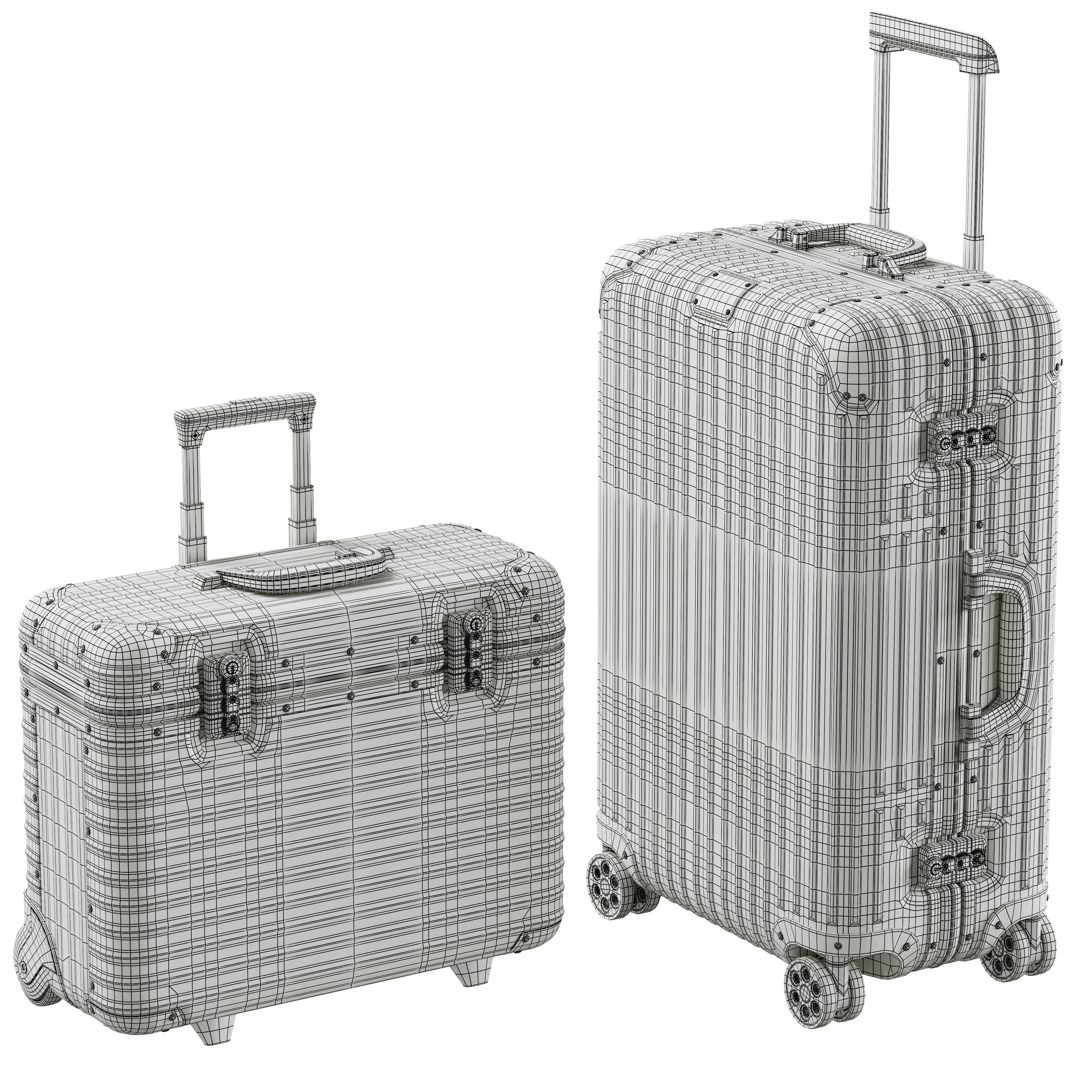 Rimowa Suitcase Collection 3D model_6