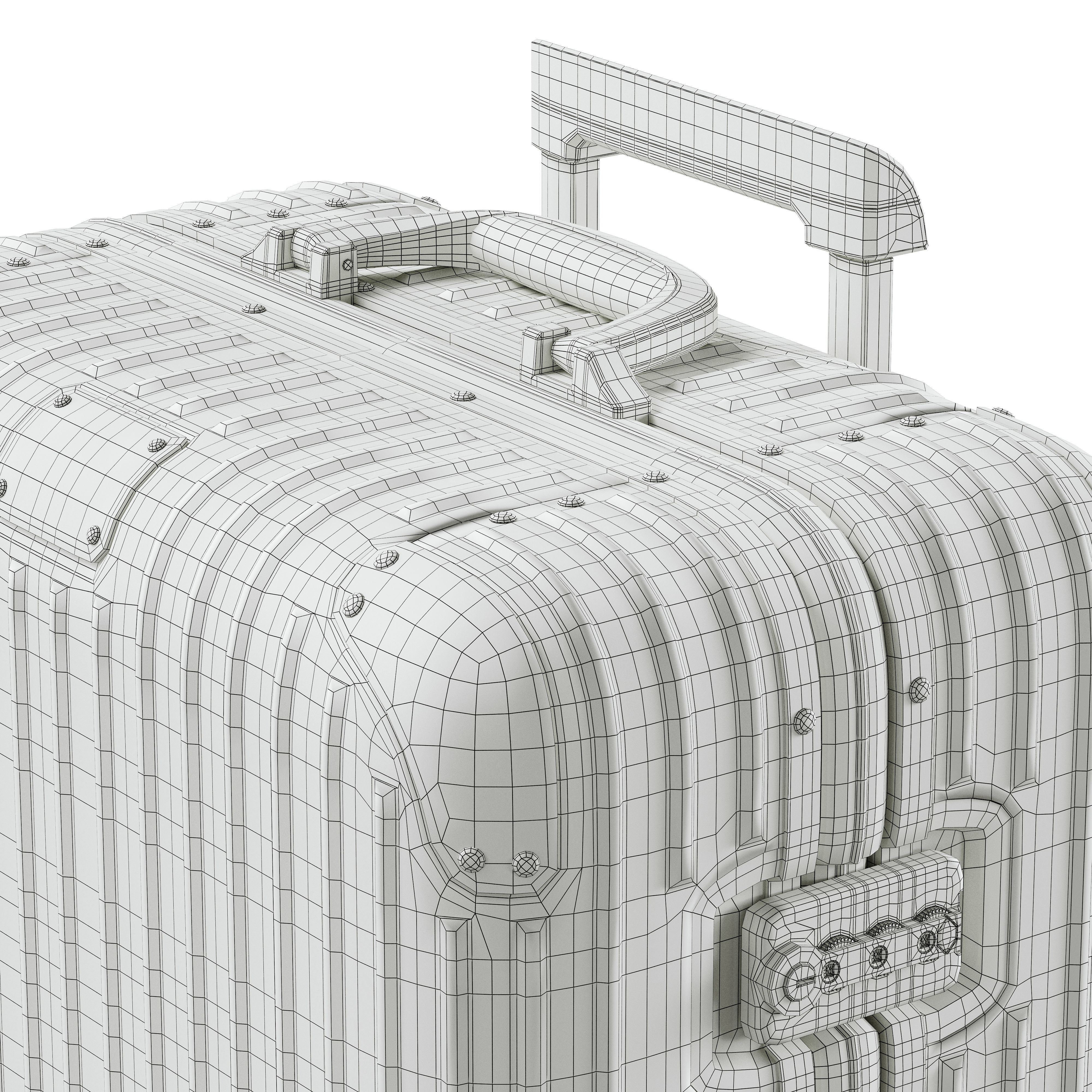 Rimowa Suitcase Collection 3D model_7