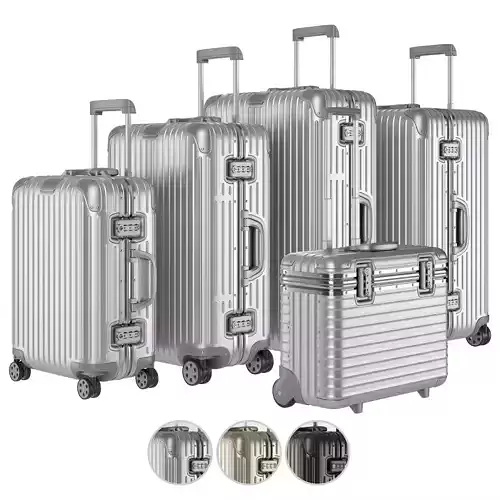 Rimowa Suitcase Collection 3D model