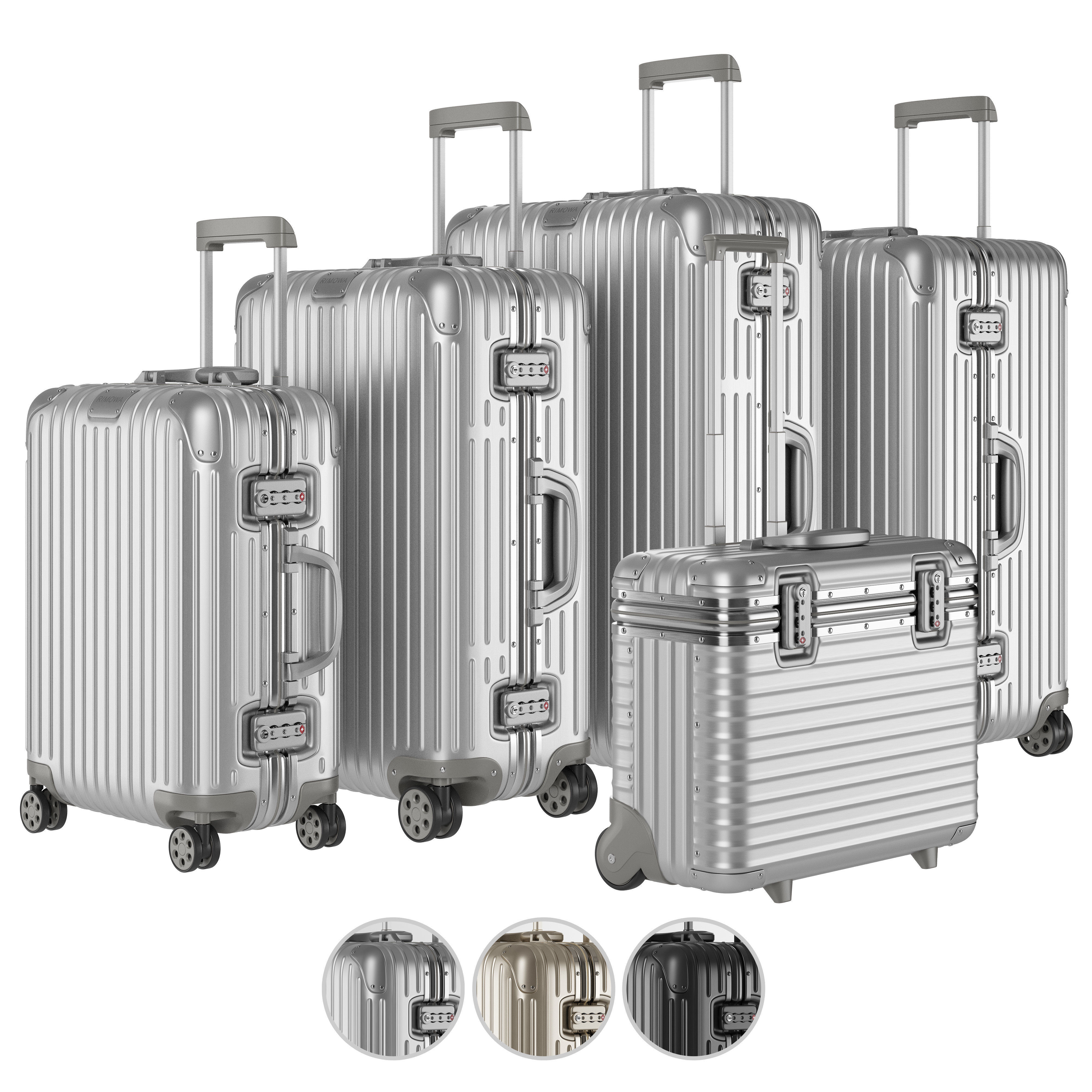 Rimowa Suitcase Collection 3D model_0