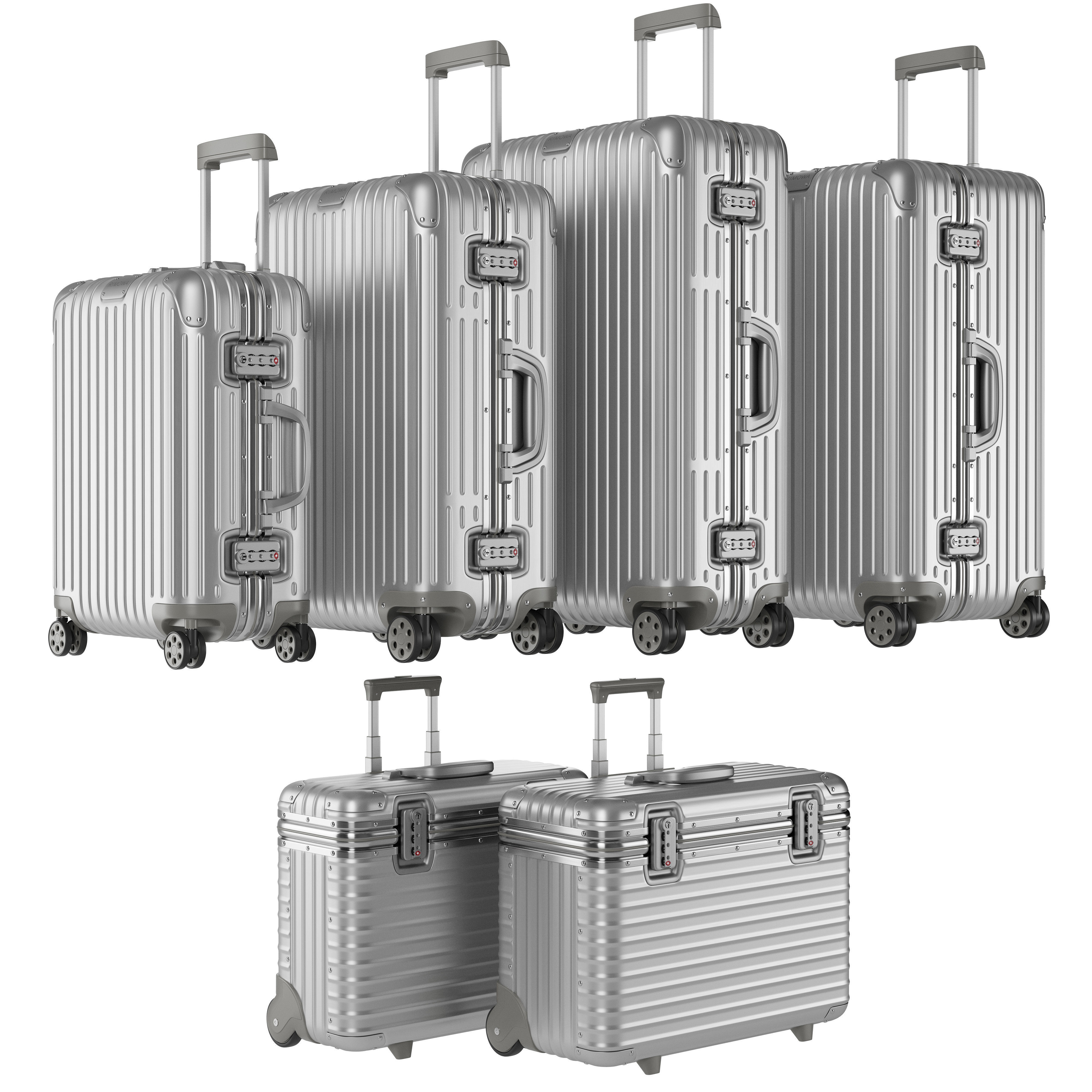 Rimowa Suitcase Collection 3D model_1