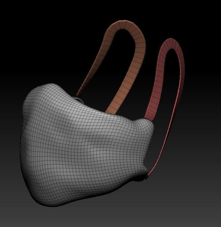 Marching Bunny with the sign Low-poly 3D model_5