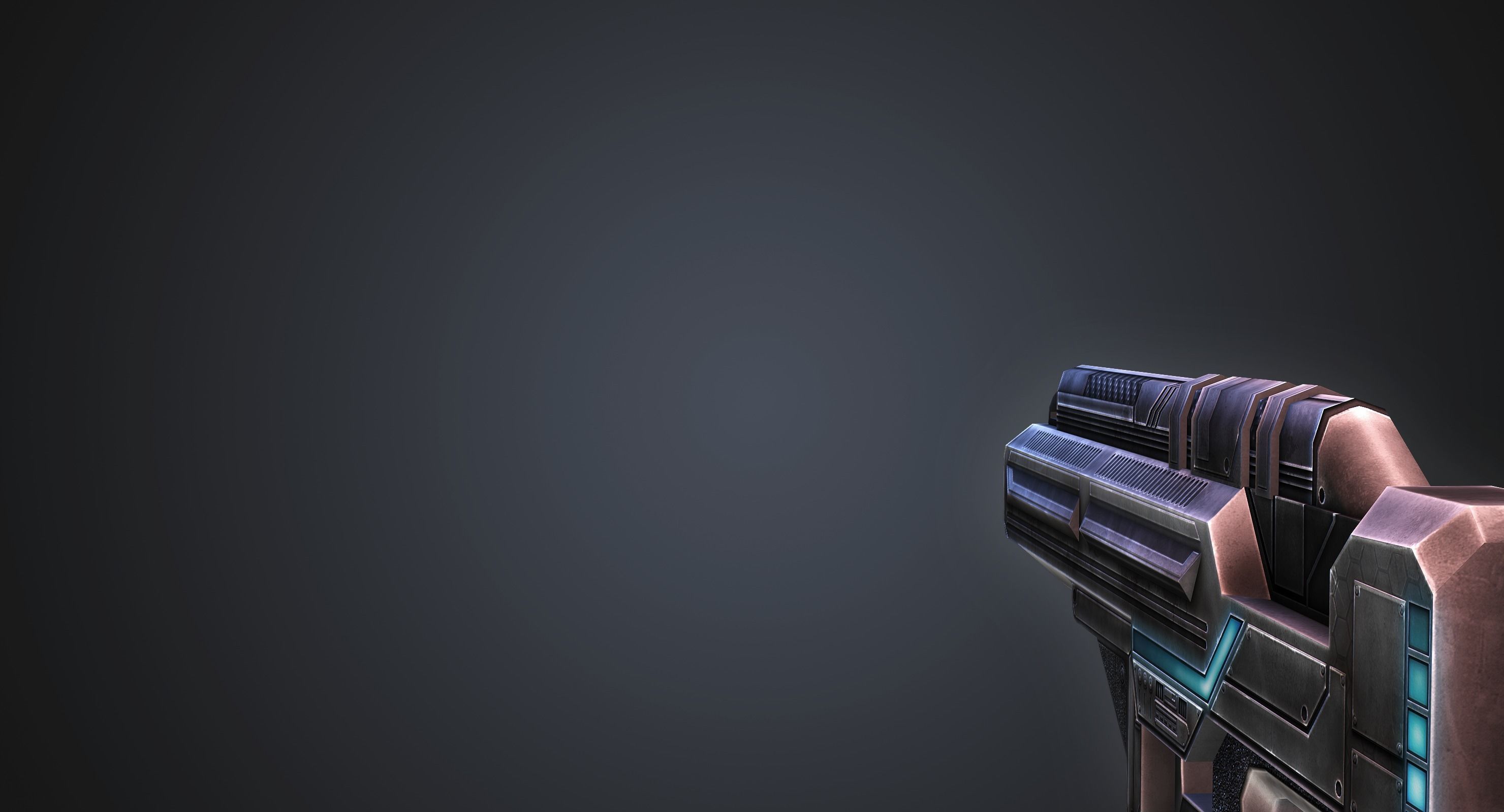Pulse Cannon  Low-poly 3D model_2