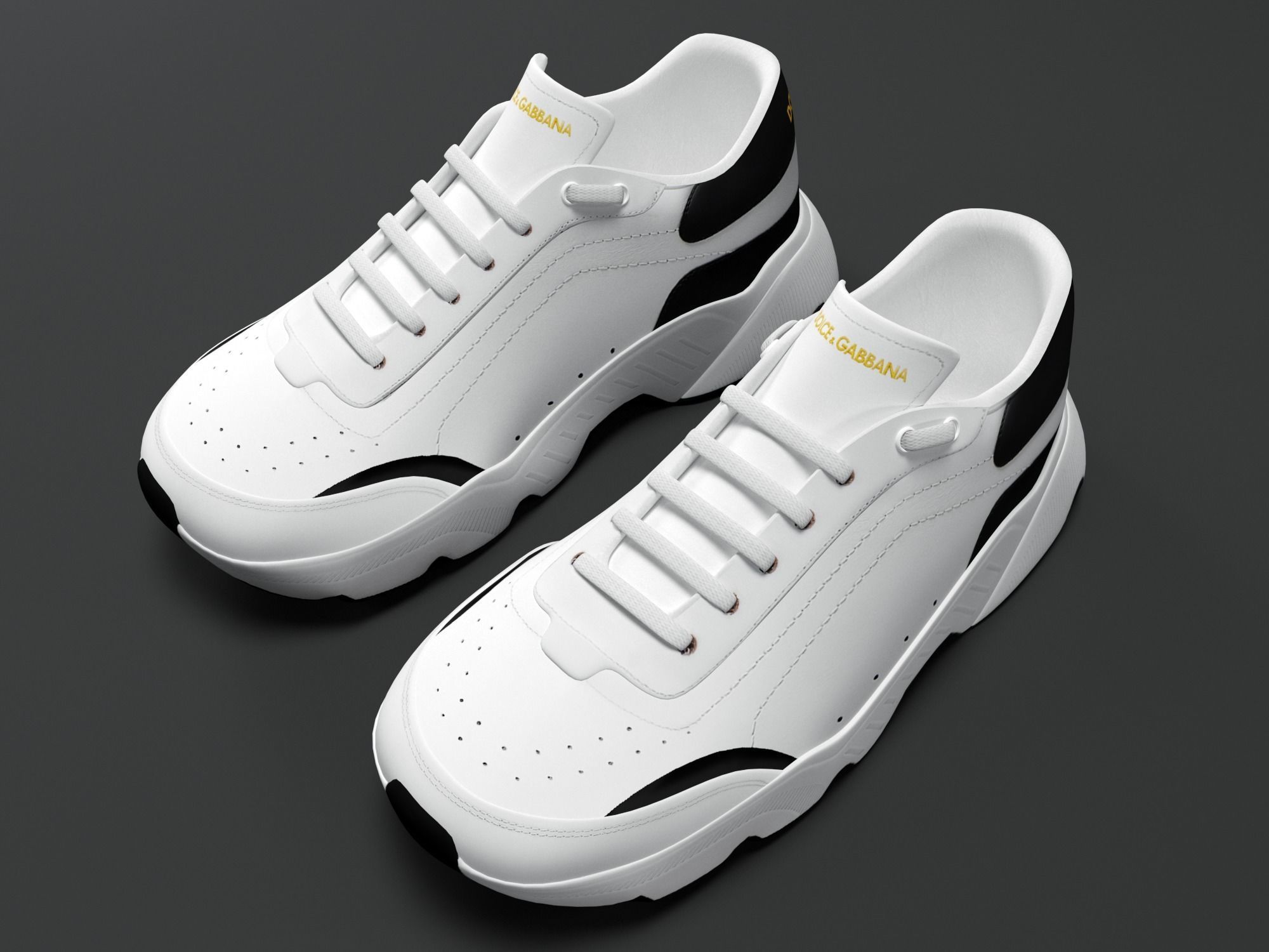Shoes Low Poly Model Low-poly 3D model_3