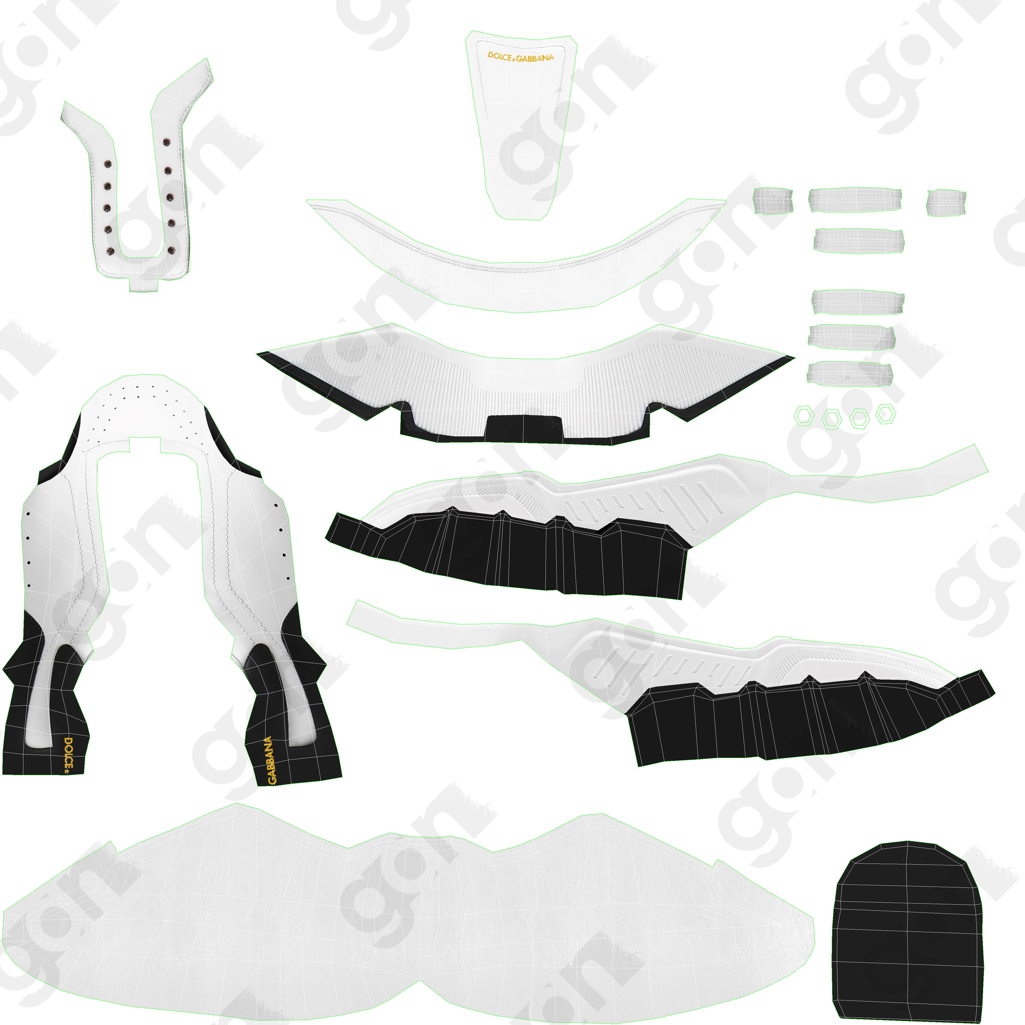 Shoes Low Poly Model Low-poly 3D model_9