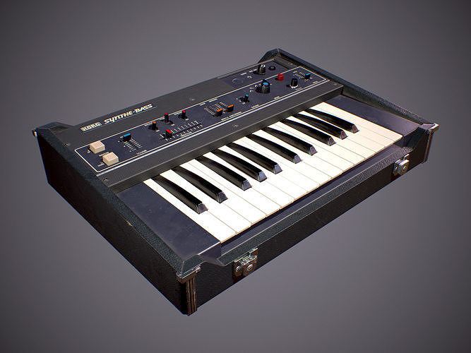 Korg SB-100 Synthesesizer Low-poly 3D model