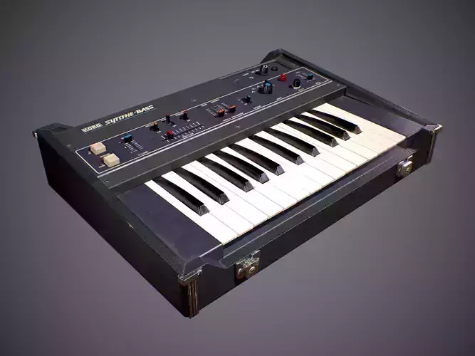Korg SB-100 Synthesesizer Low-poly 3D model