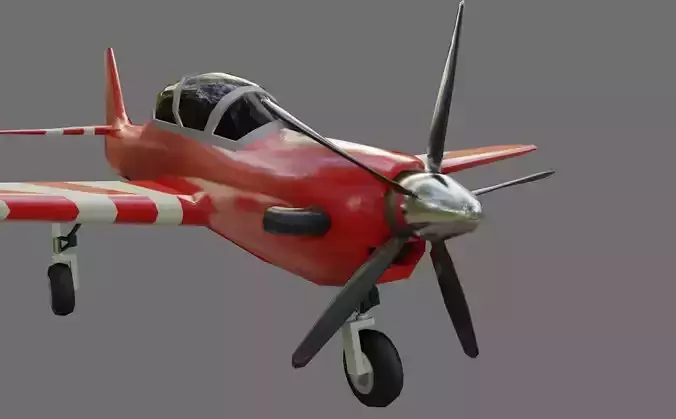 Airplane EMB 312 Tucano A29 - Aviao 3D model