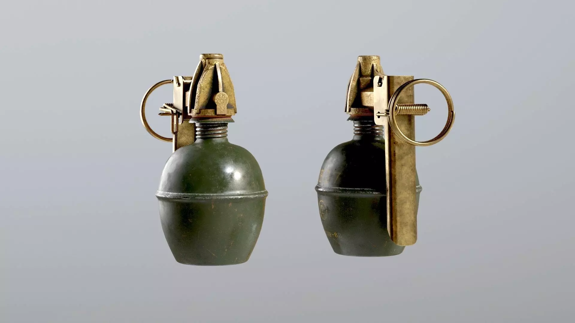 SOLDIER Frag Grenade 3D model_0