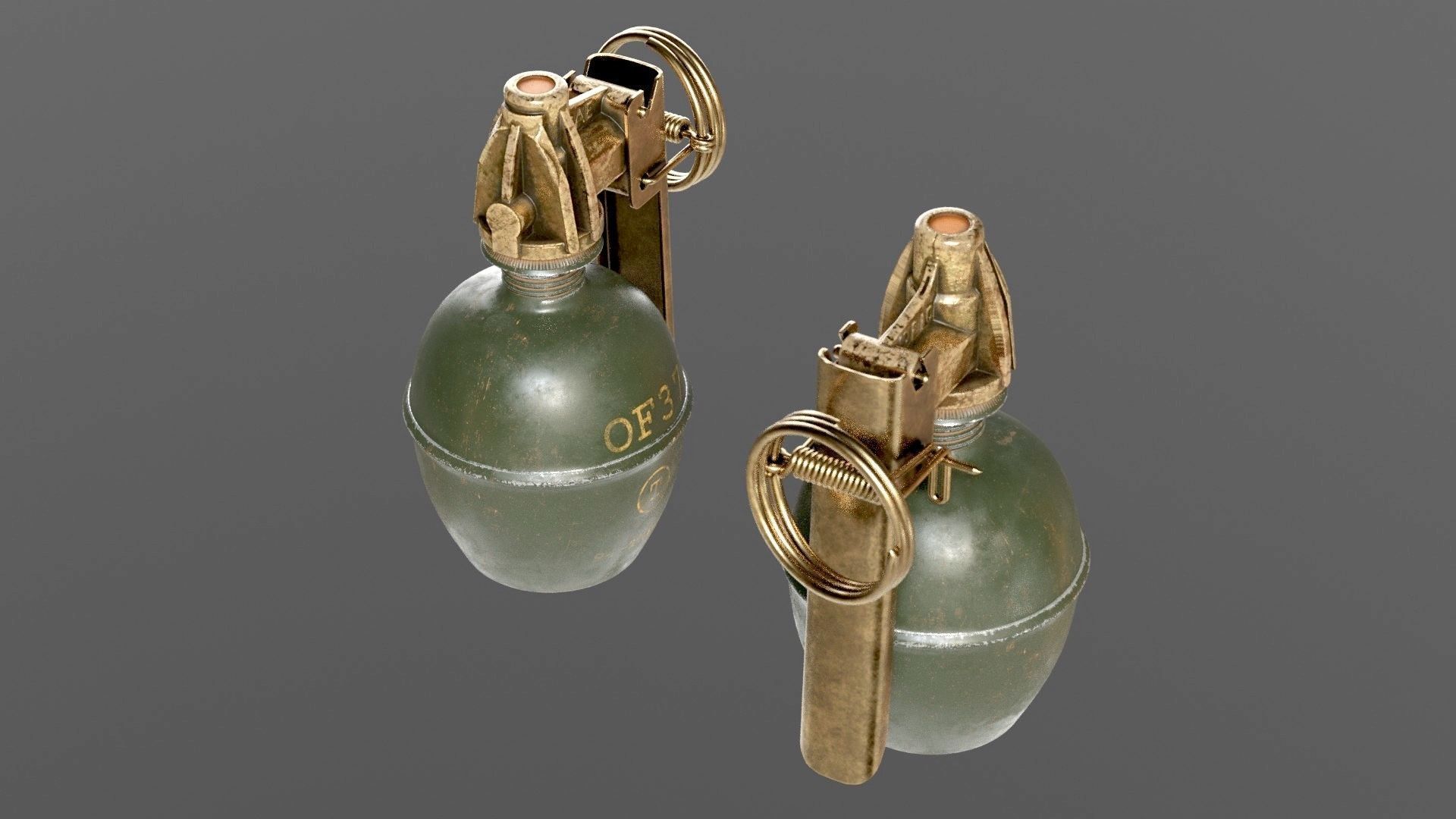 SOLDIER Frag Grenade 3D model_6