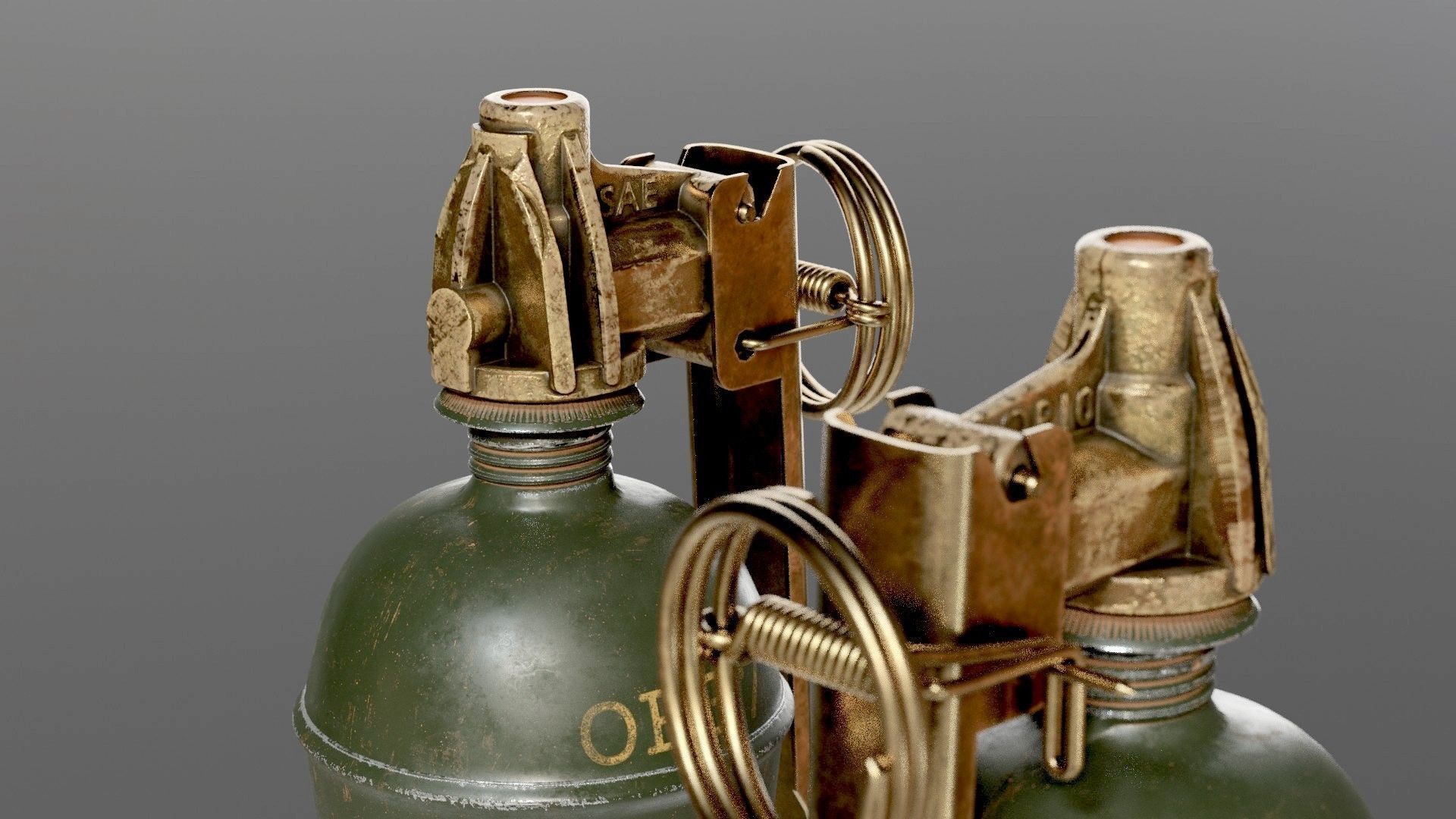SOLDIER Frag Grenade 3D model_3