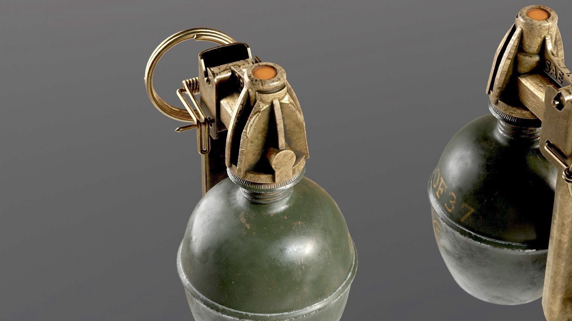 SOLDIER Frag Grenade 3D model_1