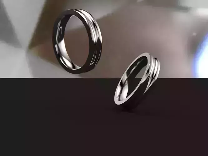Pack 10 Simple wedding ring