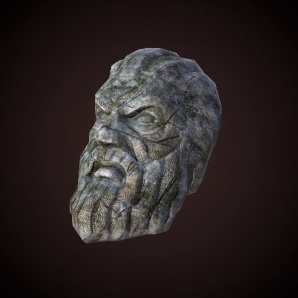 3D model Greek head VR / AR / low-poly | CGTrader
