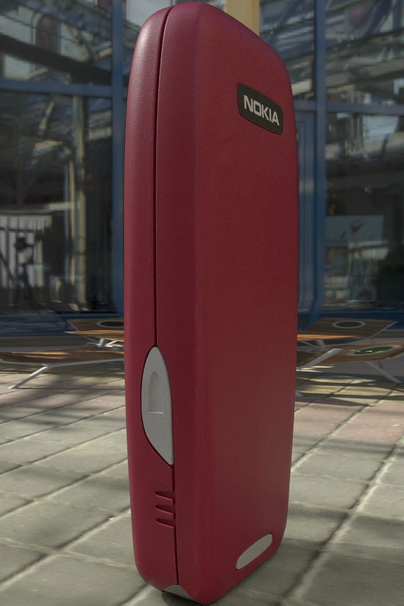Nokia 3310 Red 3D model_18