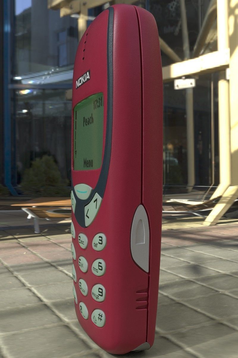 Nokia 3310 Red 3D model_19