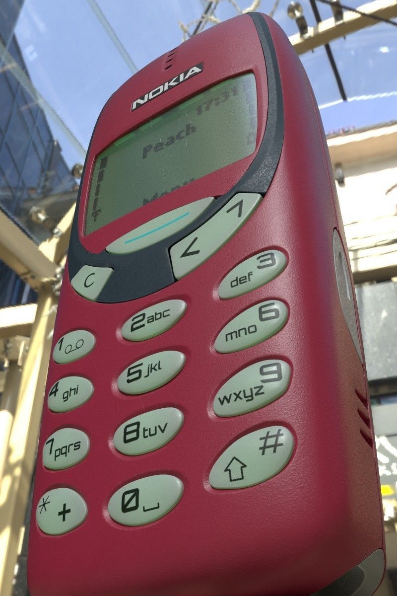 Nokia 3310 Red 3D model_21