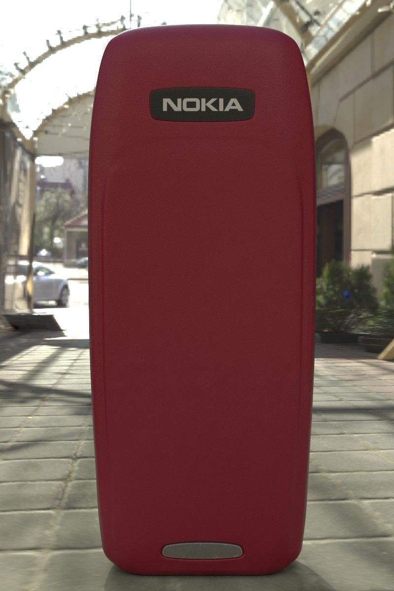 Nokia 3310 Red 3D model_17