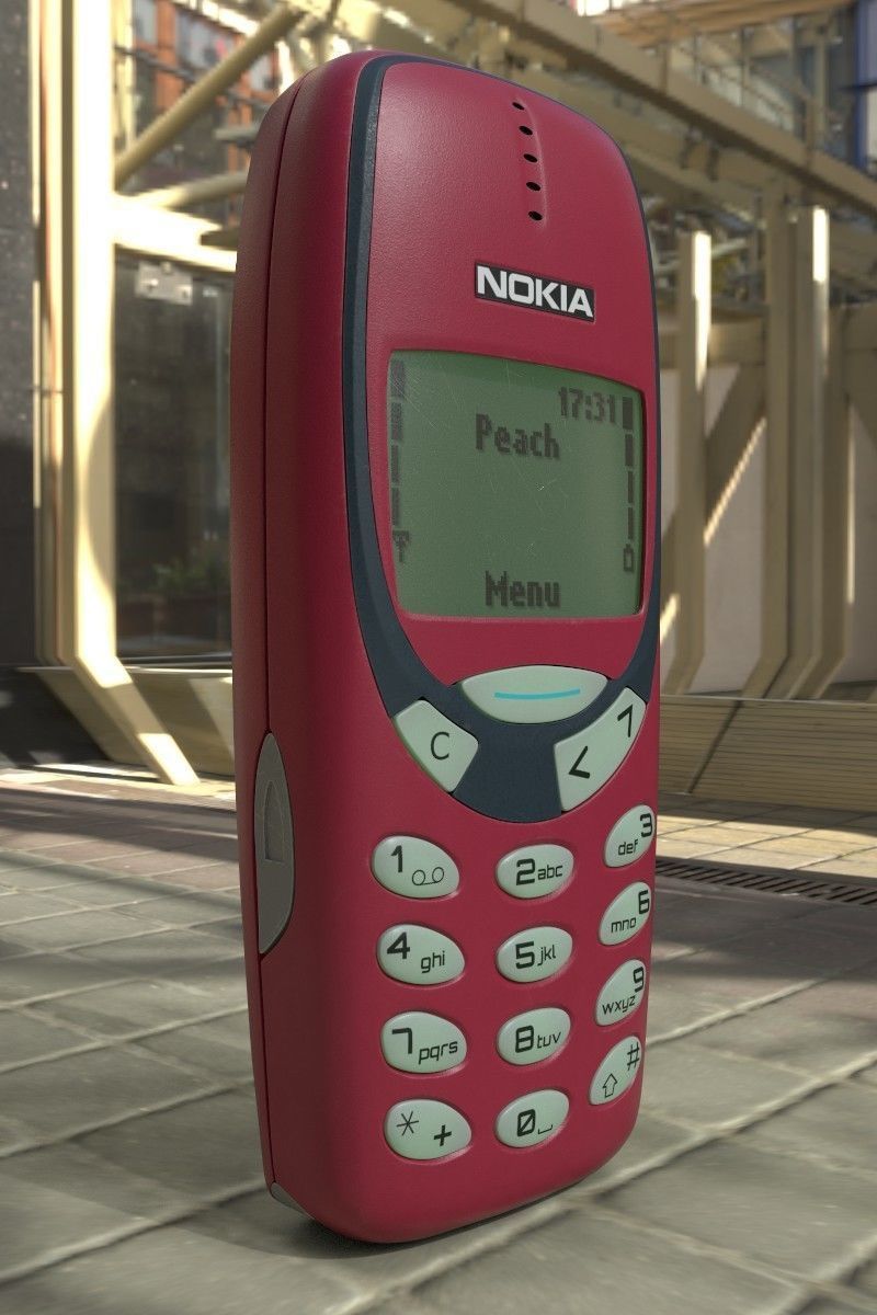 Nokia 3310 Red 3D model_14