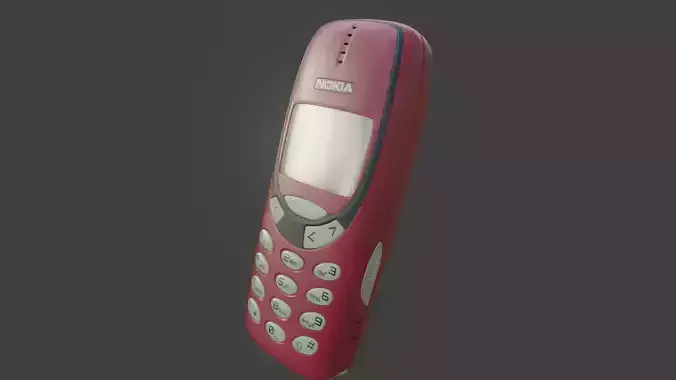 Nokia 3310 Red 3D model