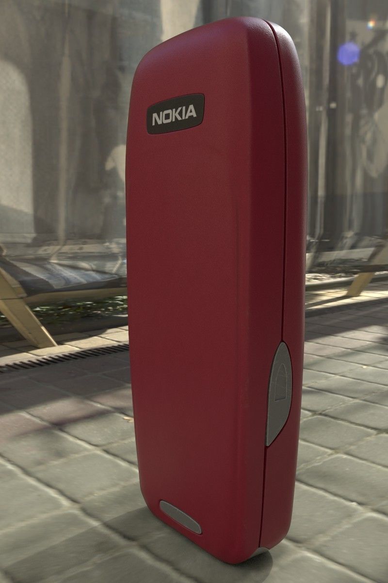 Nokia 3310 Red 3D model_16