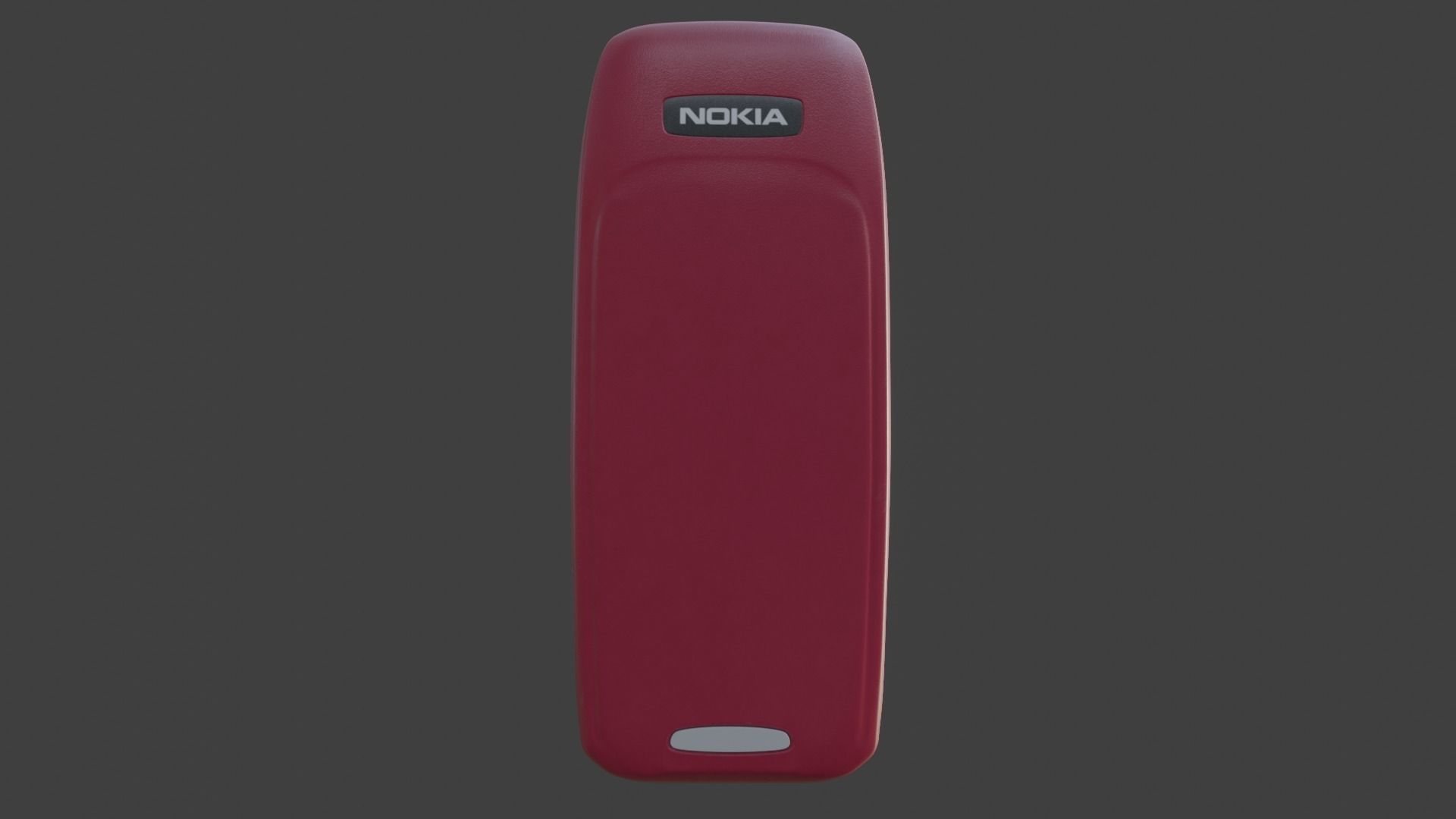 Nokia 3310 Red 3D model_7