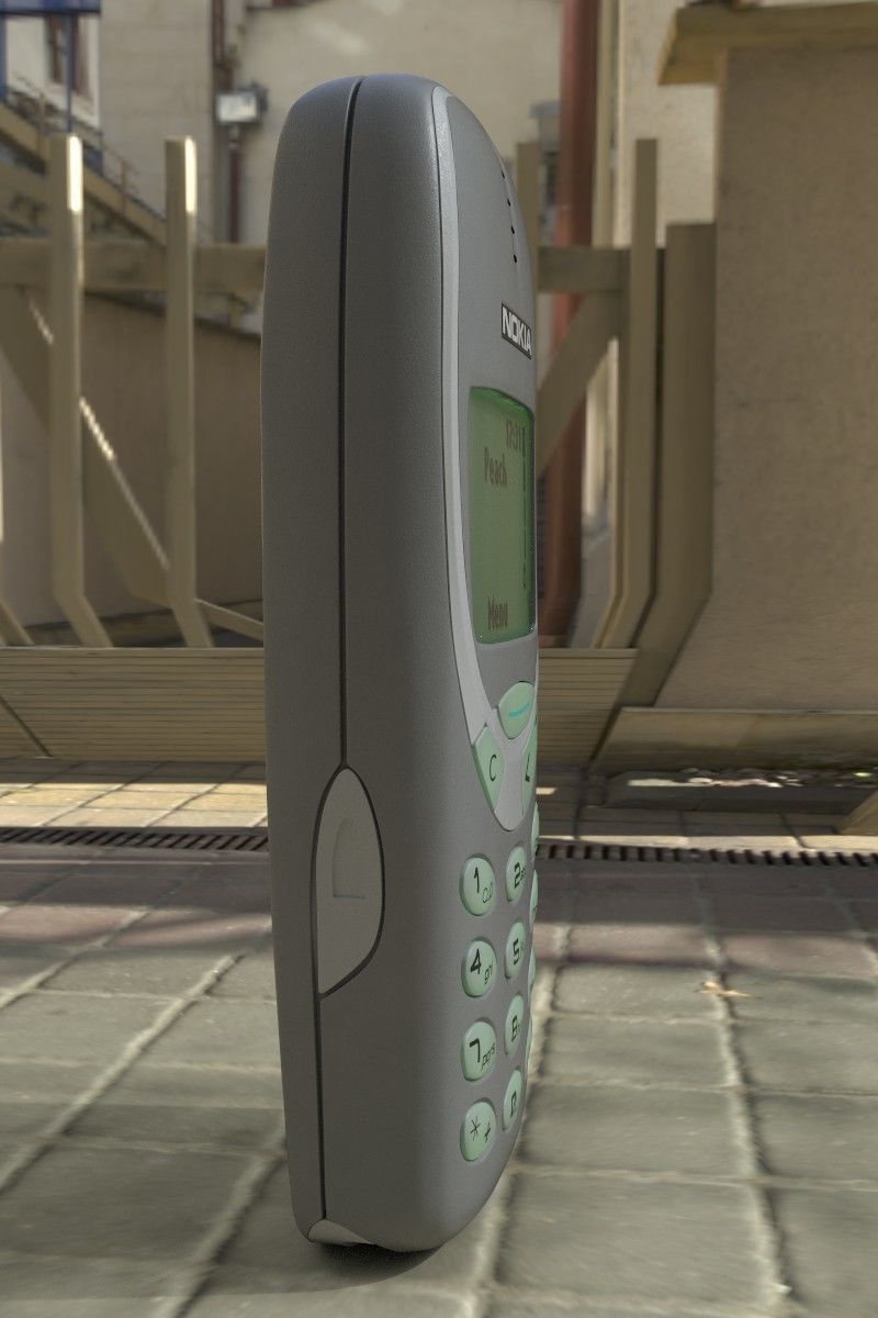 Nokia 3310 Gray 3D model_15