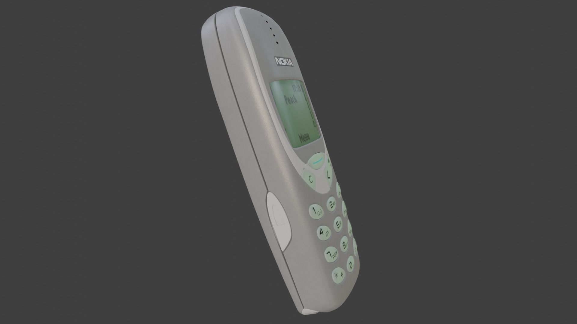 Nokia 3310 Gray 3D model_3