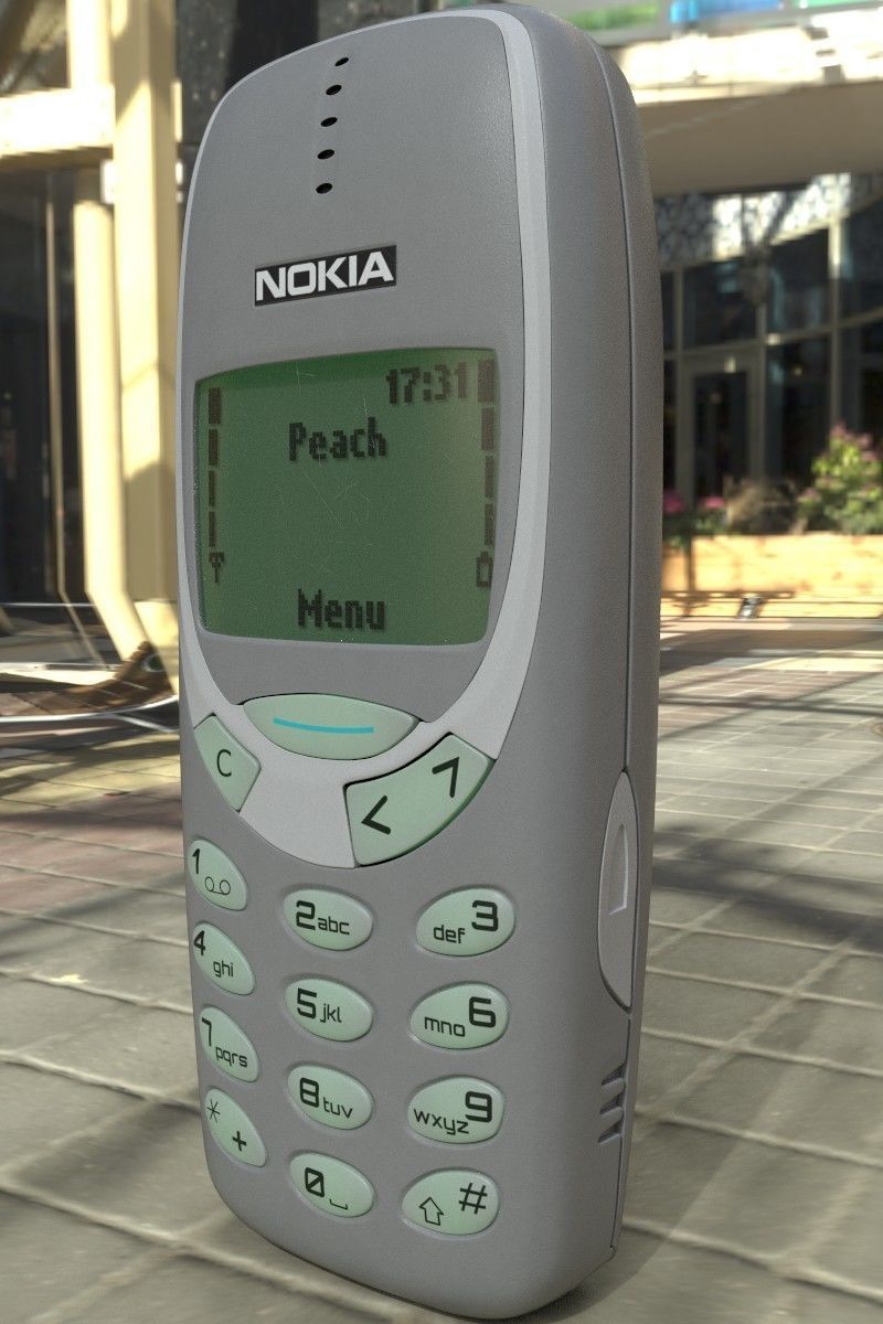 Nokia 3310 Gray 3D model_19
