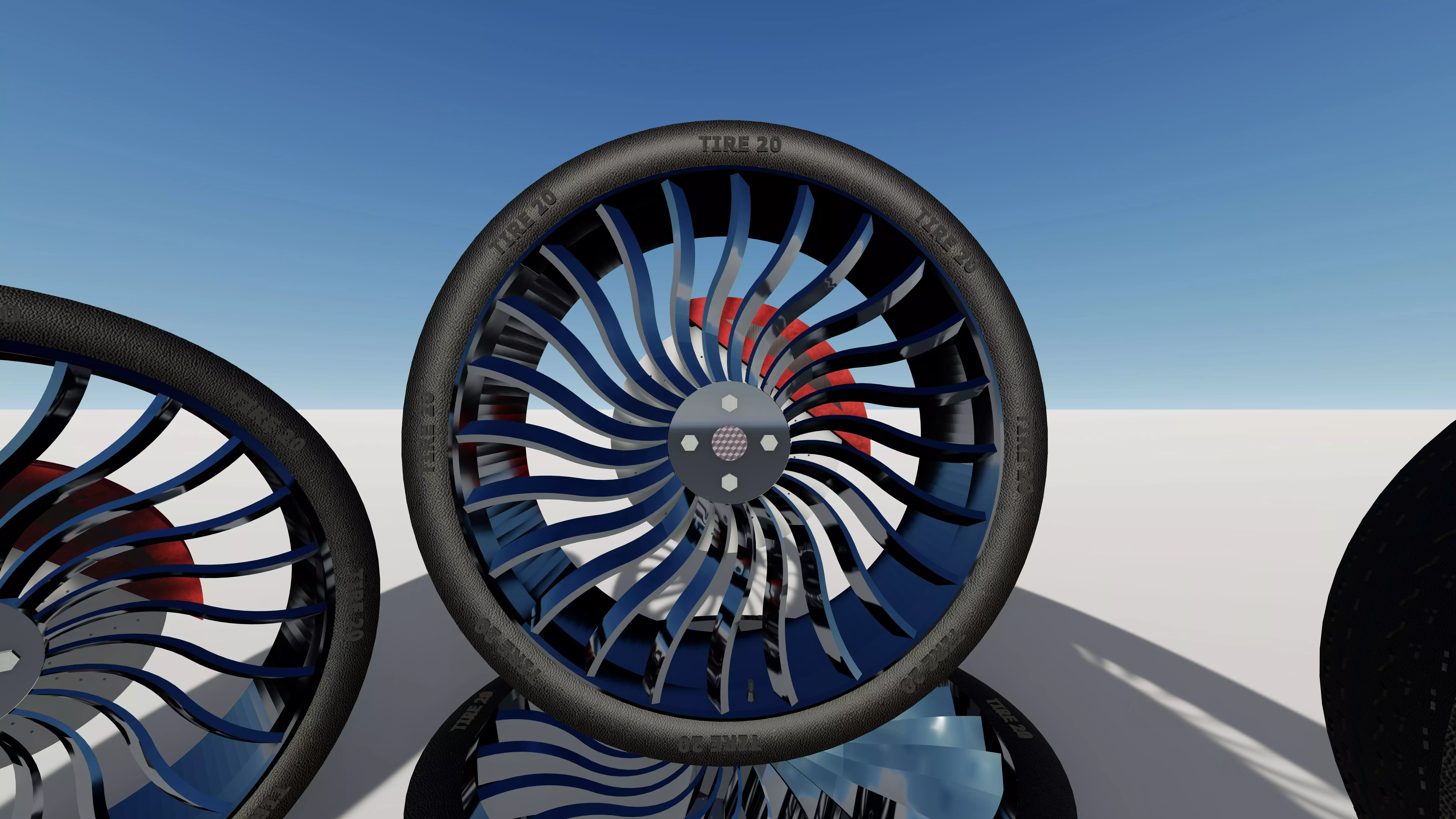 car tire Free low-poly 3D model