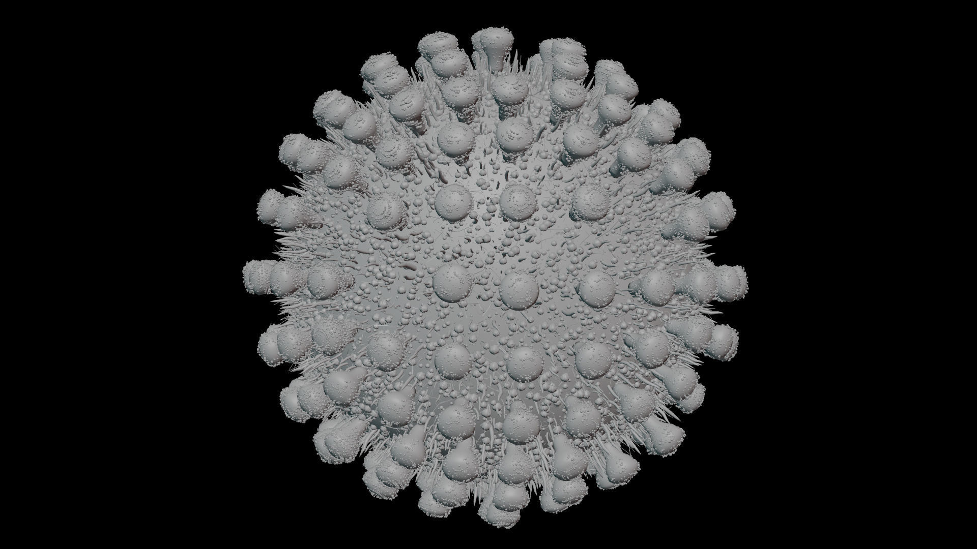 Coronavirus covid19 virus 3D model_7
