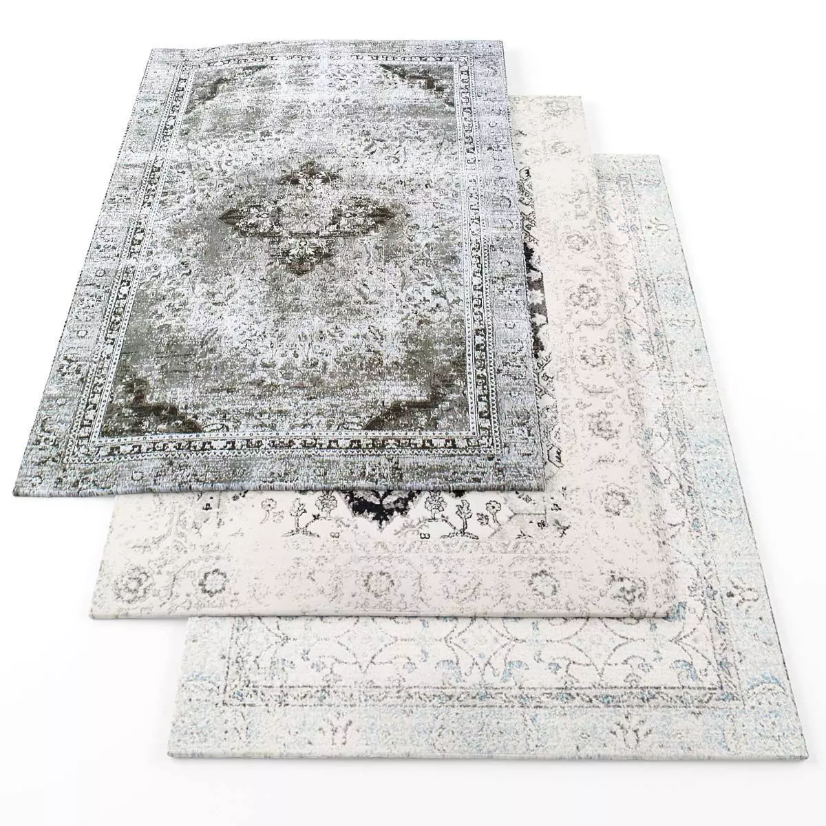 Rugs-772 three rugs Low-poly 3D model_0