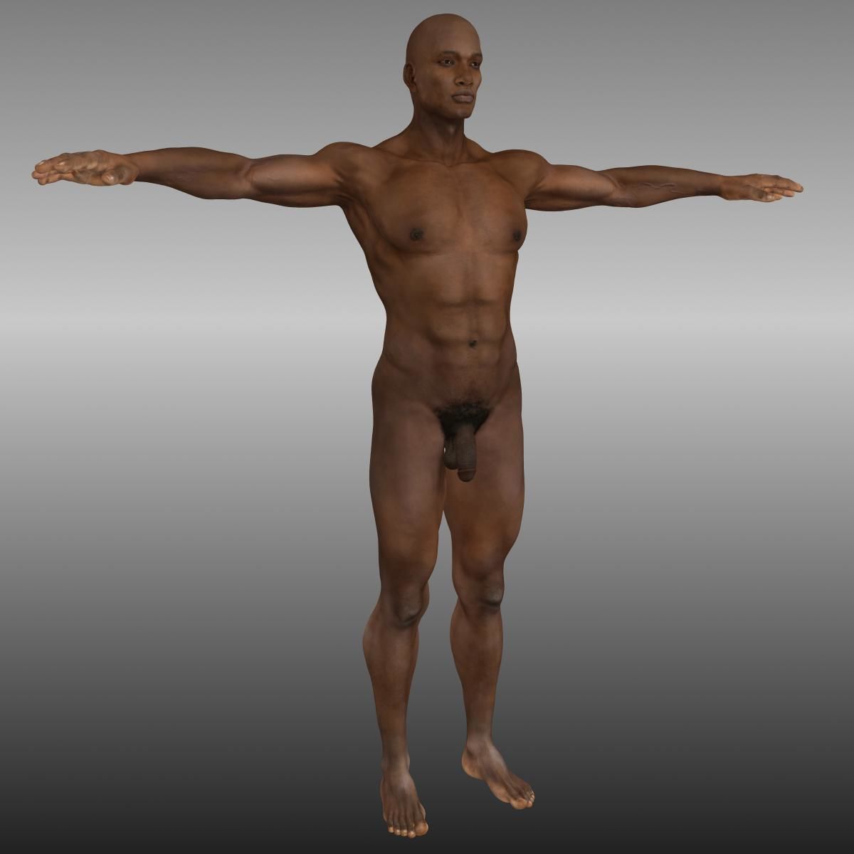 Orpheus Afro Man Low-poly 3D model_4