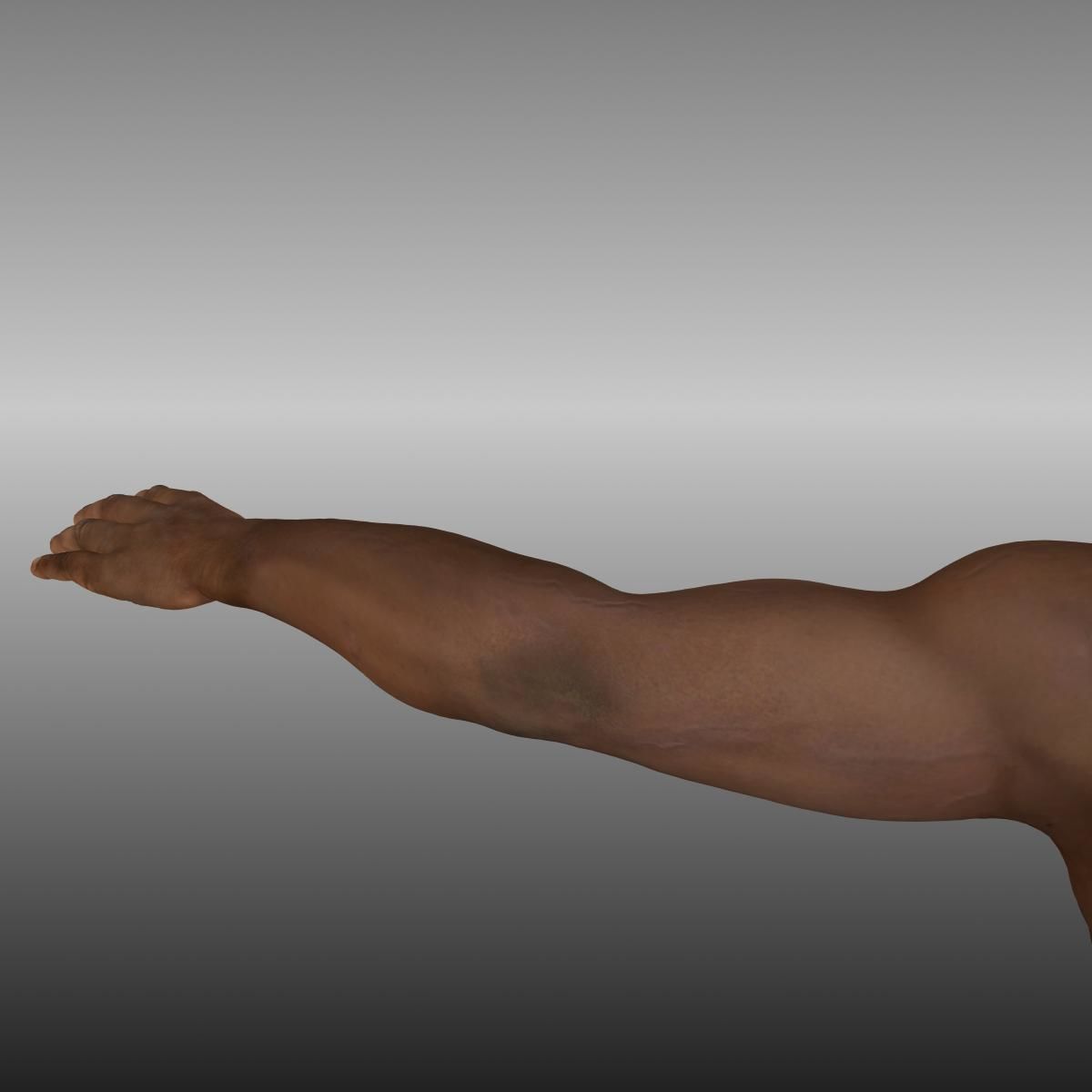 Orpheus Afro Man Low-poly 3D model_7