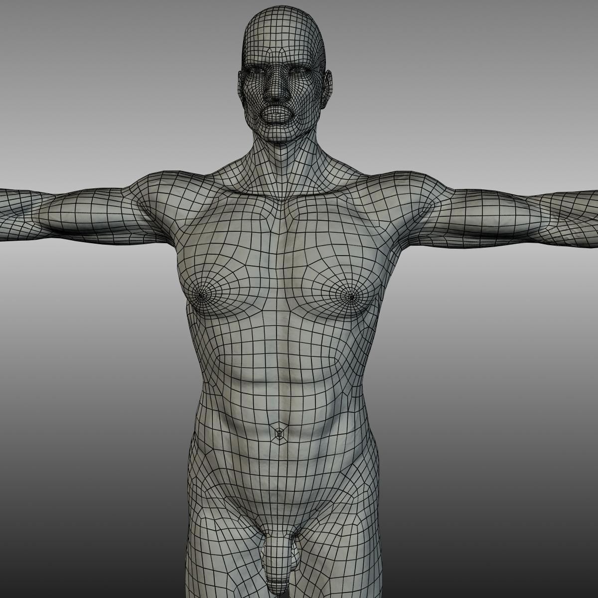 Orpheus Afro Man Low-poly 3D model_17